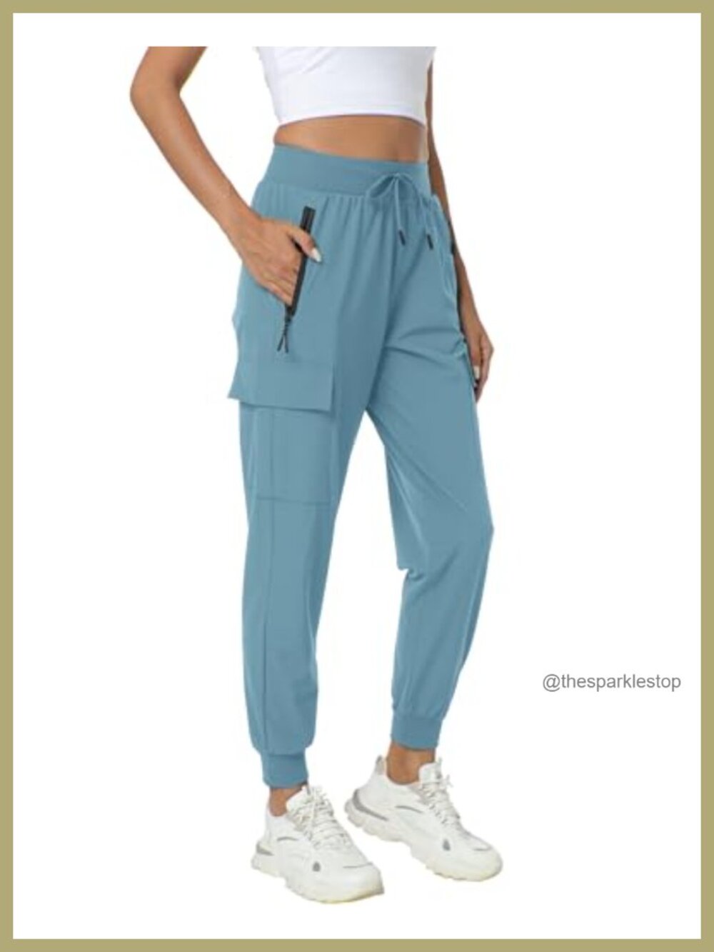 Lightweight Quick Dry Cargo Joggers Hiking Pants with 4 Pockets